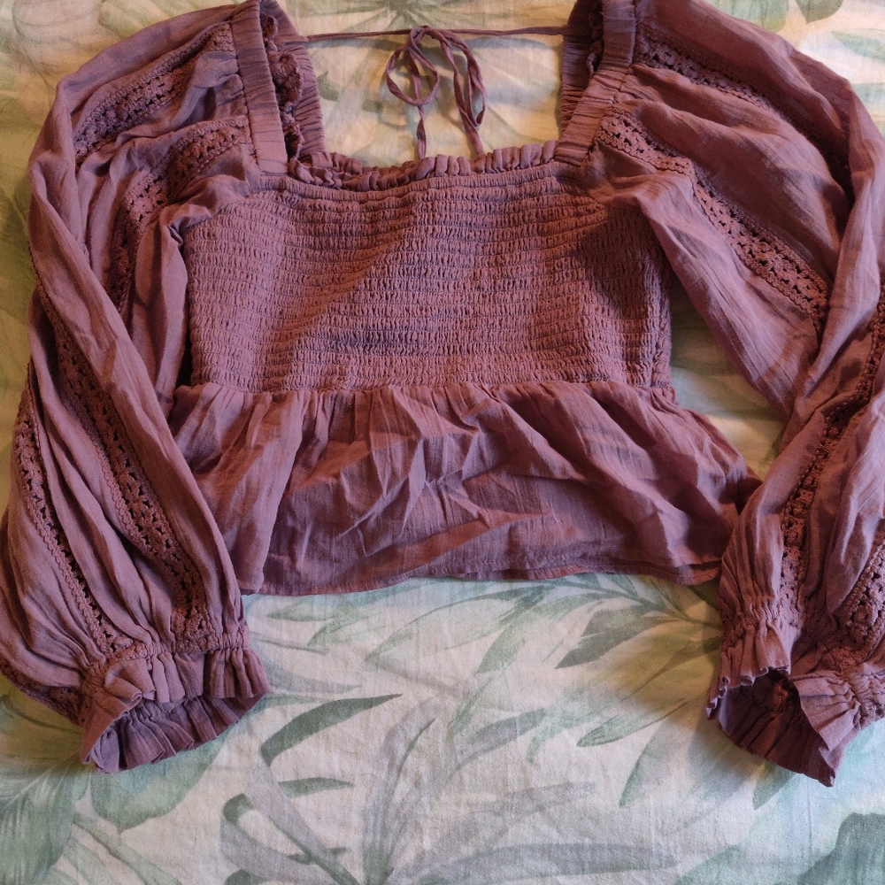 Mauve crop top